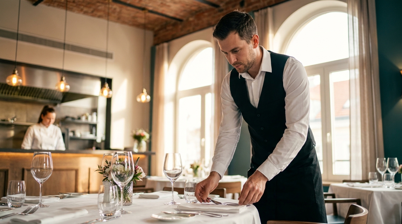 Pracownicy hotelowej obsługi w recepcji hotelu